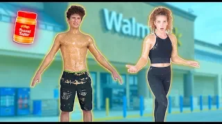 TRUTH OR DARE - GOING TO THE STORE COVERED IN PEANUT BUTTER