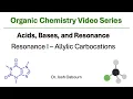 Resonance I - Allylic Carbocations