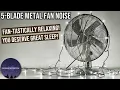 Download Lagu 5-BLADE METAL FAN NOISE FOR SLEEPING 😴 | BLACK SCREEN