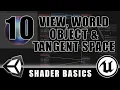 View World Object Tangent Space - Shader Graph Basics