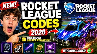 NEW Rocket League Codes 2026 Free Items Decals Wheels Secret Rewards