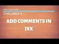FCC - Add Comments in JSX