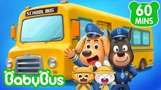 As Regras do Ônibus Escolar | Detetive Labrador Compilação | Desenhos Animados 🐼 por BabyBus