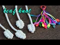 Macrame tutorial HOW TO TIE A MACRAME LEAF KNOT EASY MACRAME KNOTS