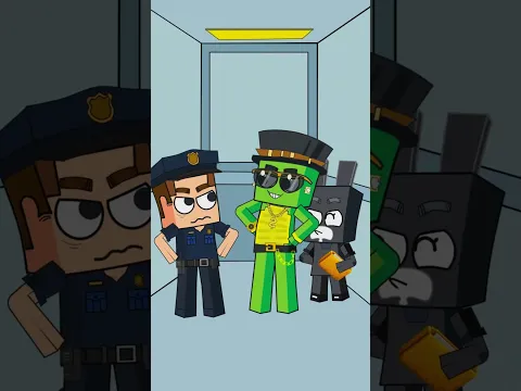 Little JJ Was Kicked Out Of The Elevator By Mikey & Ratthew But Steve Did THIS #shorts #minecraft