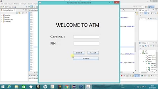 ATM Simulator System Java project