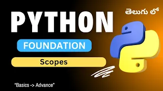 36 Scopes in Python Python Tutorial in Telugu