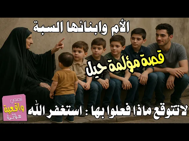 ⁣قصة الام وابنائها السبعة لاتتوقع ماذا فعلوا بها عندما توفت - استغفر الله
