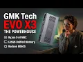 GMK Tech Evo X3 Review 128GB Unified RAM Radeon 8060S Benchmarks