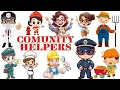 COMUNITY HELPERS FOR KIDS PRESCHOOL LEARNING JOBS OCCUPATIONS VOCABULARY FOR KIDS FUN