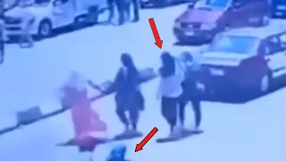 لحظة قتل الطالبة نيرة اشرف من كاميرات المراقبة 