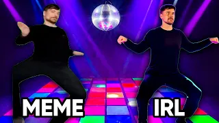 MrBeast Rizz vs IRL Dance Comparison Mr Beast Rice Meme