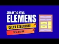 HTML CSS Full Course 2026 - Lesson 7 Semantic HTML Elements for Clean Website Structure