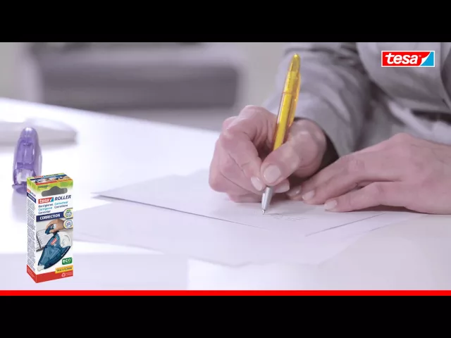 tesa® Korrekturroller 8,4 mm x 14 m - Präzise Korrekturen und nachhaltige Büroeffizienz