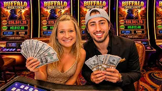My Wife Found The Greatest Buffalo Slot In The High Limit Room