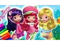 Strawberry Shortcake Berryfest Princess Coloring Page fun for kids to learn art COMPILATION