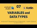 What are Variables and Data Types in Kotlin