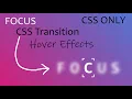 Focus CSS Text Hover Transition Effects