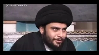 السيد مقتدى الصدر مع محمد باقر الحكيم 