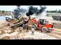 Lagu What IDEA Of This !! Wheel Loader vs Bulldozer Struggle Land Filling Up IDEA, 10Wheel Truck Delivery