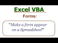 Excel VBA Create a New UserForm