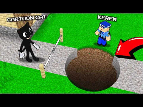 Video Thumbnail: CARTOON CAT KEREM KOMİSERİ TUZAĞA DÜŞÜRDÜ! 😨 - Minecraft
