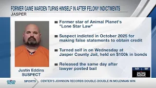 Former Lone Star Law game warden turns himself in after felony indictments