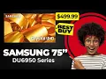 Samsung 75 Class DU6950 Series Crystal U 4K Smart Tizen TV Complete Review Specs and Features