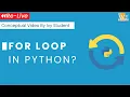 For Loop in Python Learn Application of For Loops with Examples Komal Wahi Ivy Pro Student