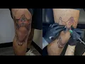 SKULL KNEE TATTOO PAINFUL