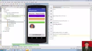 53 Android app development tutorial for beginners using Android studio Resources - Clip Drawable