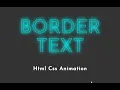 How to Add Border in Text in HTML and CSS Text Stroke HTML CSS