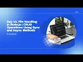 Day 14 File Handling in Node js CRUD Operations Using Sync and Async Methods