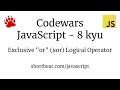 Codewars - Javascript