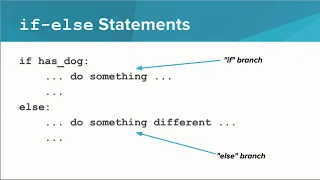 Intro Python - Statements
