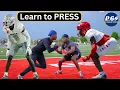 PRESS MAN taught by D1 Defensive Backs Tips Technique How to Play Press Catch Man Coverage
