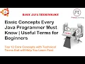Basic Concepts Every Java Programmer Must Know Useful Terms for Beginners