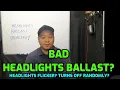 How To Tell Headlights Ballast Is Bad And Failing HID Bulb Dimmed and Flickers While Driving