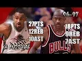 Michael Jordan vs Grant Hill HOF DUEL Highlights 1997 04 13 - 45pts Combine Battle in Palace