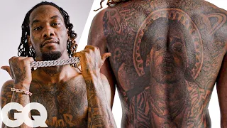 offset shows off his tattoos gq
