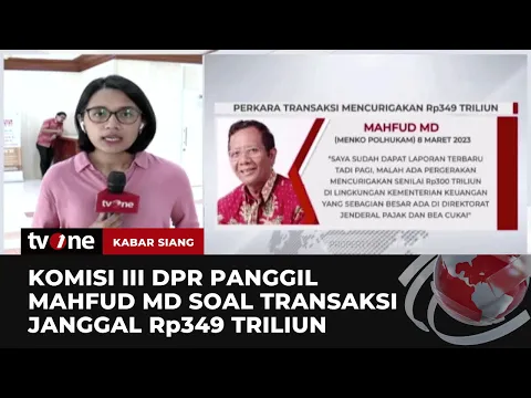 Komisi III DPR Panggil Mahfud MD
