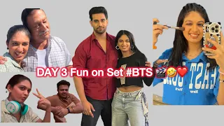 Day 3 Fun on Sets of Saas Bahu Aur Swaad ๐ฌ๐คฉ๐คฃโค๏ธ #bts #shreyavlogs #shoots #balajitelefilms