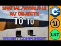 Create Spatial World UI on Objects Unreal Engine 5 C
