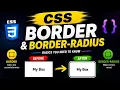 CSS Border Border-Radius Explained Beginner Tutorial