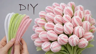 Amazing Chenille Wire Marshmallow Flowers