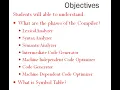 Compiler Construction Week Phases of Compiler Part 3