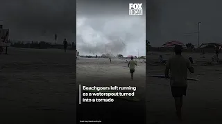 Waterspout comes ashore turns into tornado on South Carolina beach