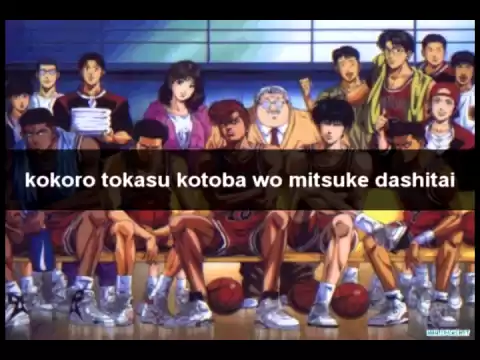 Download MP3 Kimi Ga Suki Da To Sakebitai  (SLAM DUNK Opening Song with Lyrics) by BAAD