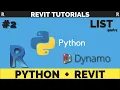 Python tutorials Revit Begginers List part 1