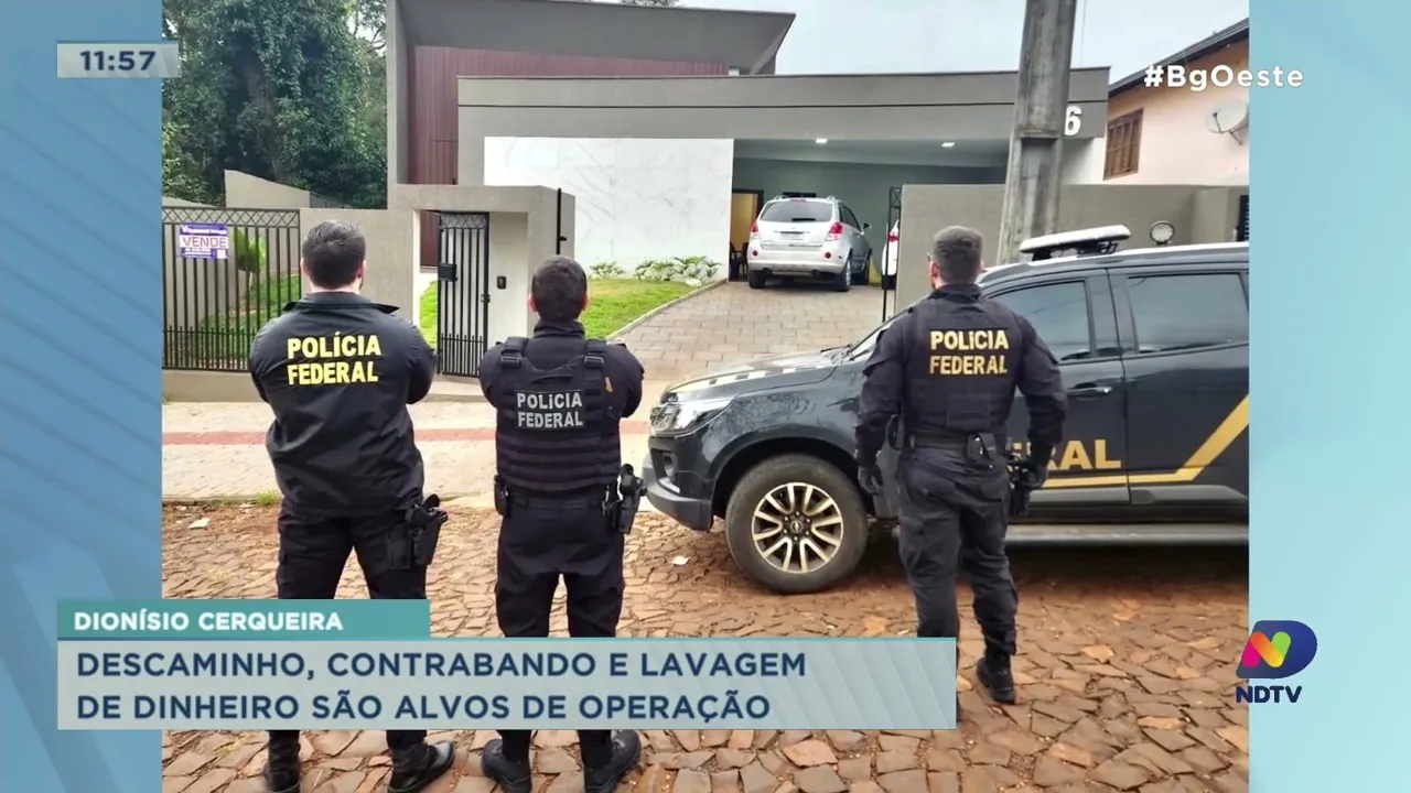 Descaminho, contrabando e lavagem de dinheiro são alvos de operação da Polícia Federal